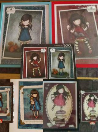 4Cuadros de Puzzles,sin pegar y con caja