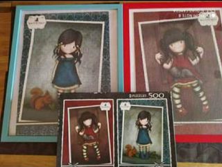 4Cuadros de Puzzles,sin pegar y con caja