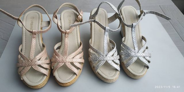 Sandalias tacon comodo. 