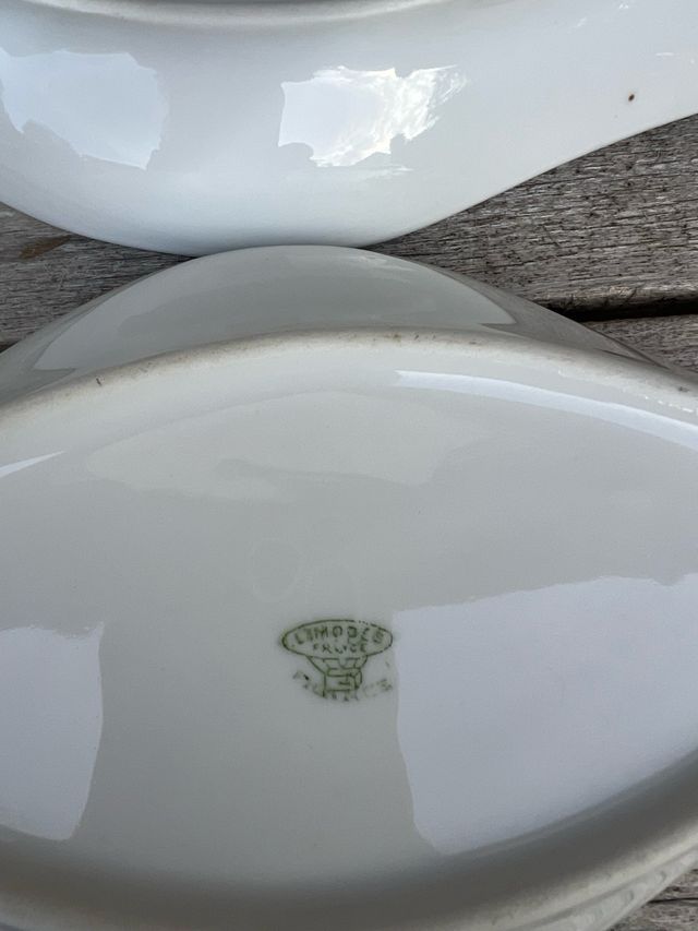 DOS RABANERAS PORCELANA LIMOGES