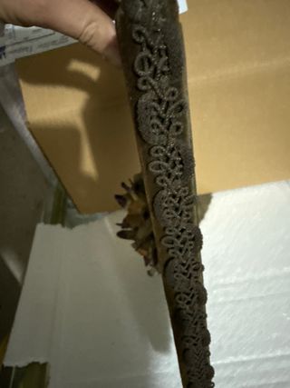 Quadro antico con fiore stile capodimonte vintage 