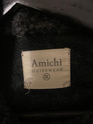 Abrigo lana Amichi gris talla XL