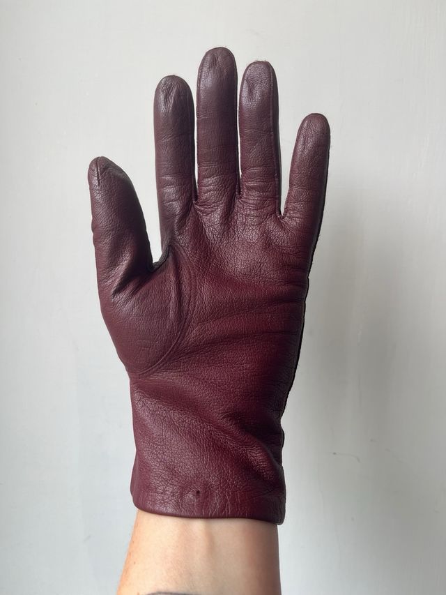 Guanti in pelle vintage