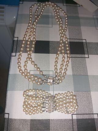 collar y pulsera de fallera