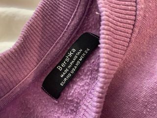 Sudadera lila clarita Bershka