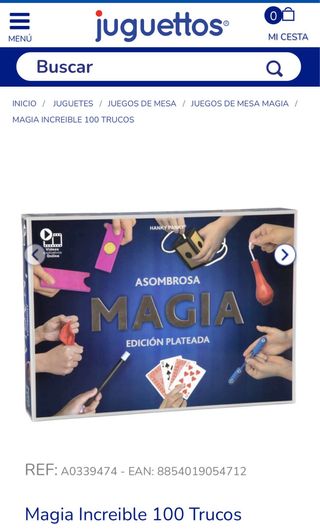 Juego Magia Asombrosa sin abrir