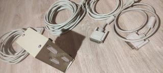 Selector impresora y cables 