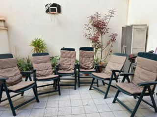 Sillon de exterior plegables con cojin