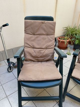 Sillon de exterior plegables con cojin