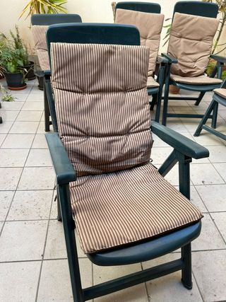 Sillon de exterior plegables con cojin