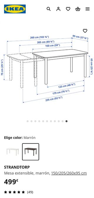 Mesa extensible 