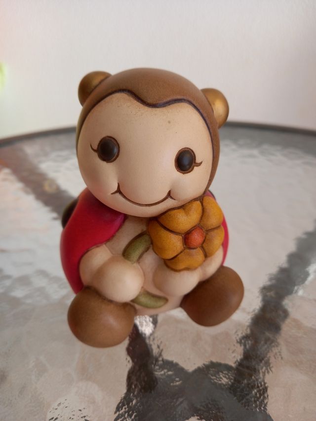 THUN Coccinella media con fiore.