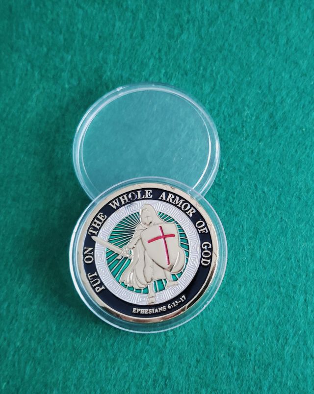 Moneda Templaria. La Armadura de Dios.