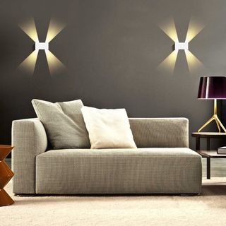 Luz Pared Doble Cabezal 24W 3000K .Nuevo