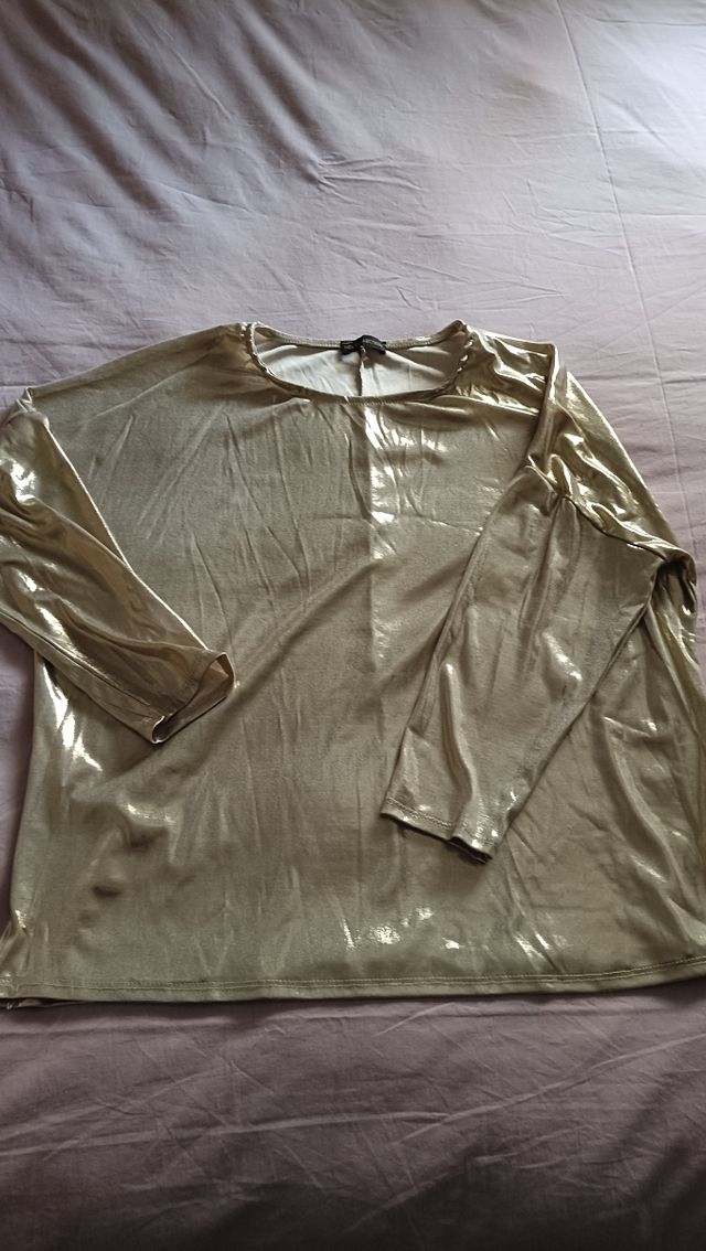 Camiseta dorada de Lurex 