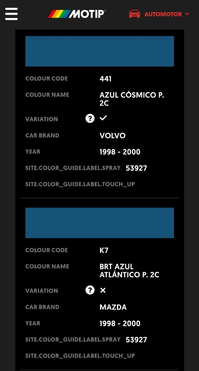 4 Spray pintura MOTIP