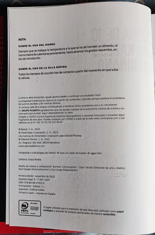 Libro Cocina de 10 con Arguiñano, Planeta nov 2023