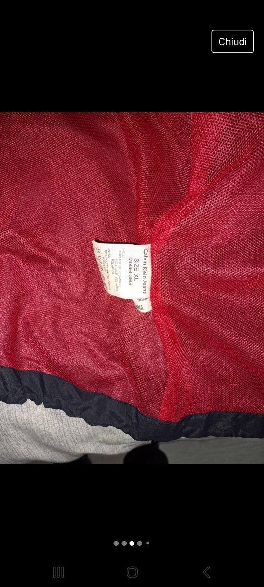 Calvin Klein Giacca a Vento Tg XL