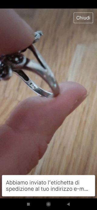 Anello argento massiccio 925 muyer Bueno