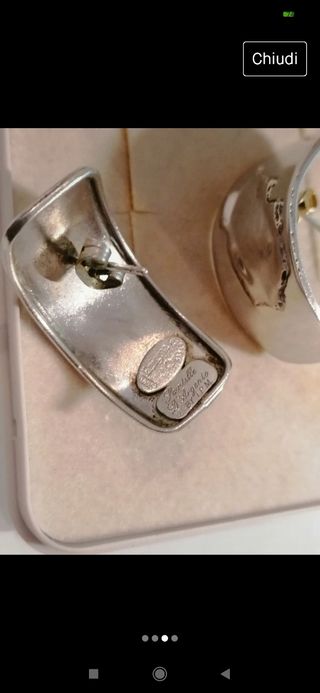 Orecchini donna argento925 plata 10 grammi antico