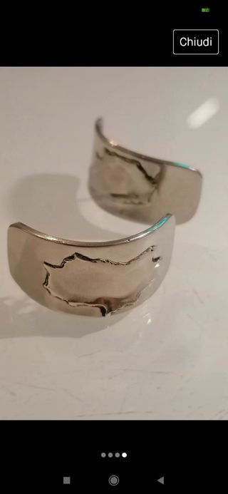 Orecchini donna argento925 plata 10 grammi antico