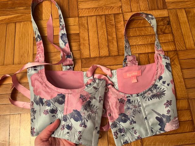 Corset precioso de flores