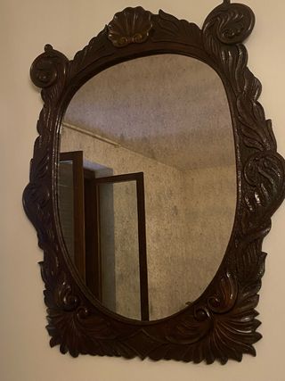 Specchio antico in legno