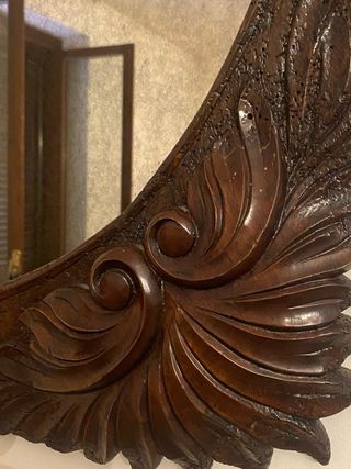 Specchio antico in legno