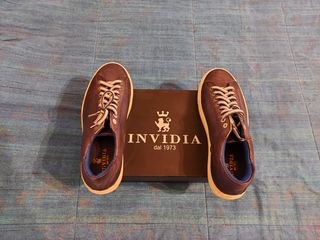 Per Natale: Sneakers blu pelle uomo tg. 40 Invidia