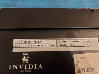 Per Natale: Sneakers blu pelle uomo tg. 40 Invidia