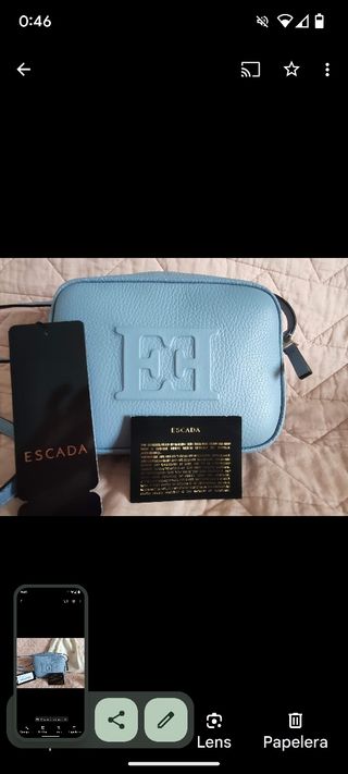 Bolso Escada Original de piel