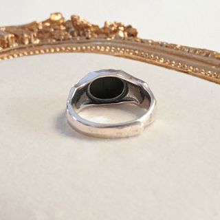 Anillo de plata amonita para hombre
