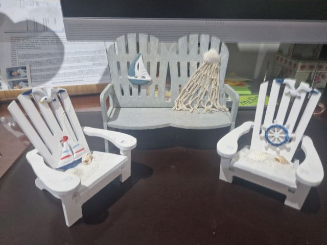 Muebles marineros en miniatura