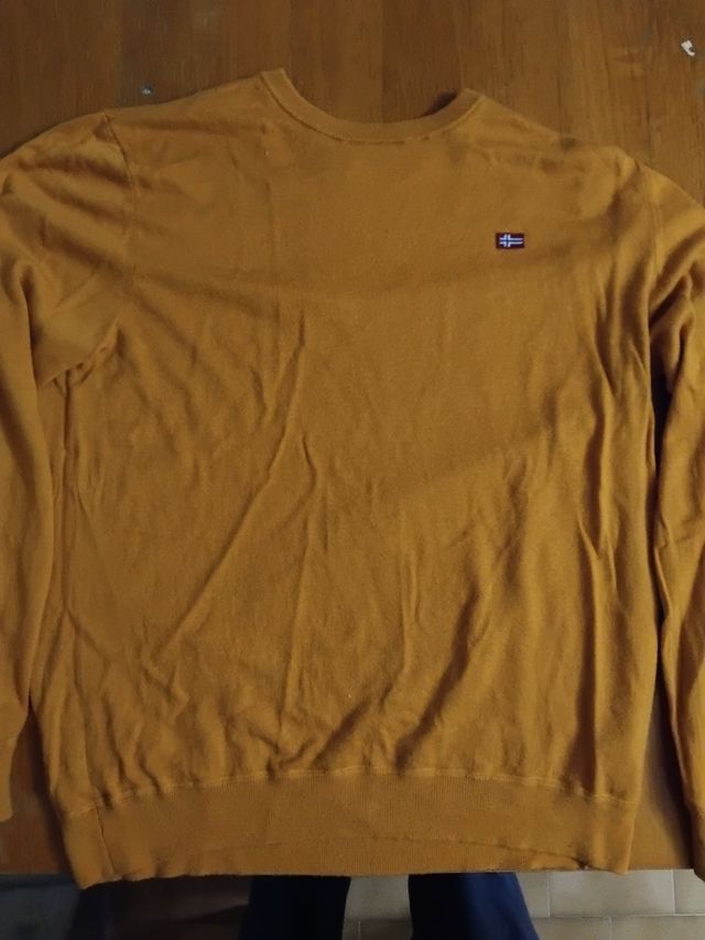 Maglione senape napapiri uomo xl