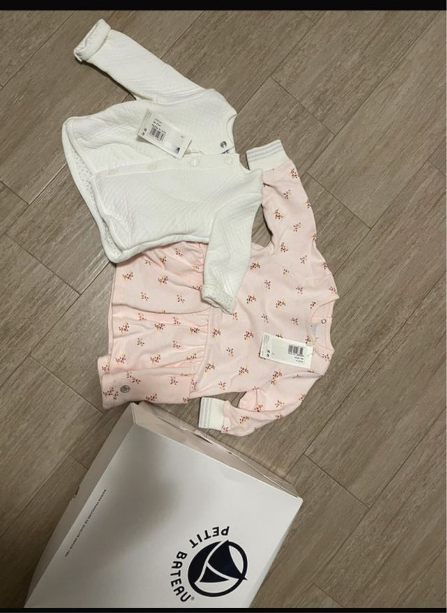 Vestitino e cardigan Petit Bateau