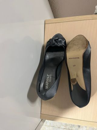 Tacones grises fiesta