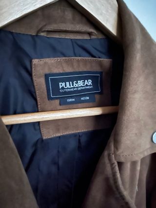 Chaqueta biker ante marron