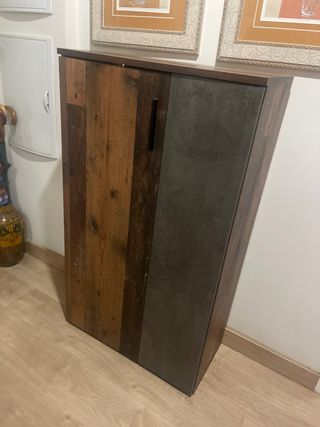 Mueblezapatero stilo rustico con 6 baldas 2 puerta