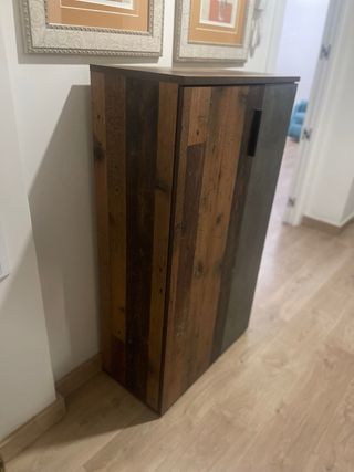 Mueblezapatero stilo rustico con 6 baldas 2 puerta