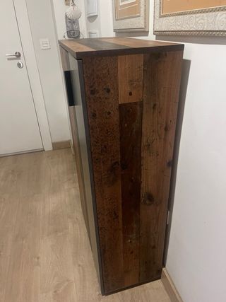 Mueblezapatero stilo rustico con 6 baldas 2 puerta