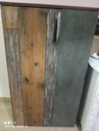 Mueblezapatero stilo rustico con 6 baldas 2 puerta