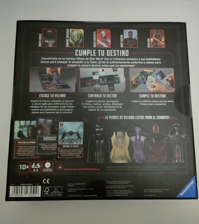 Villanous Star Wars juego de mesa