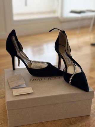 Jimmy Choo Tilika 85 Navy Talla 39
