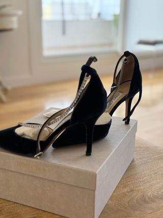 Jimmy Choo Tilika 85 Navy Talla 39