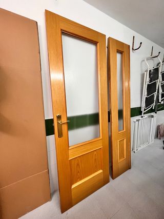 Puerta interior doble cristal