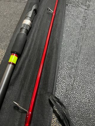 Caña spinning pesado y carrete barros