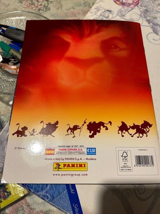 Album de cromos el rey leon