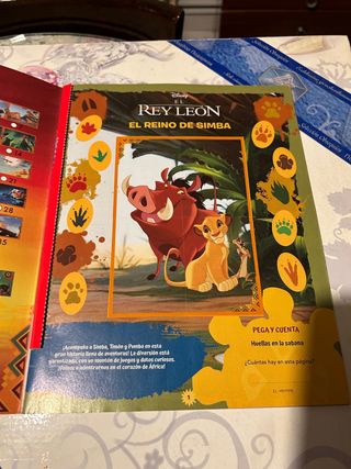 Album de cromos el rey leon