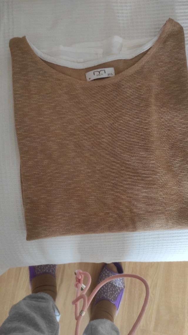 Camiseta de punto en color Oro de Milano