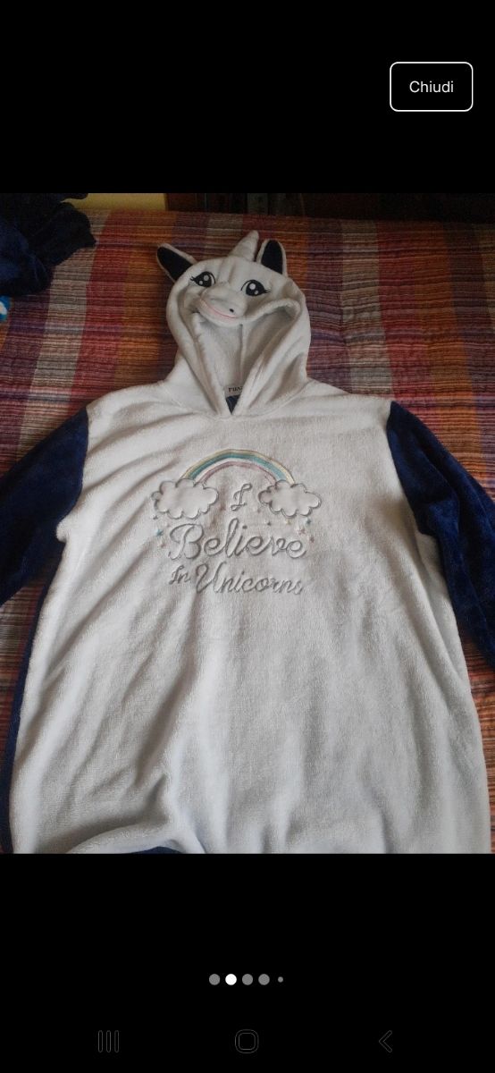 Pigiama pesante donna unicorno